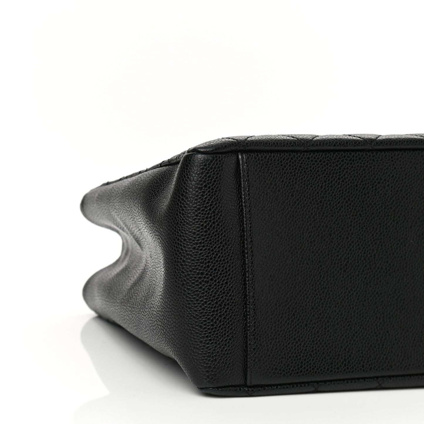 Caviar Quilted Grand Shopping Tote GST Black