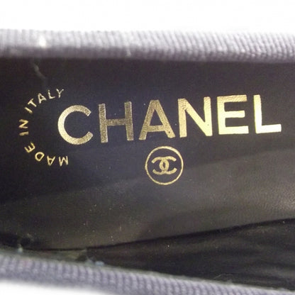 Chanel Patent Classic CC Ballet Flats 40 Navy 7 of 9