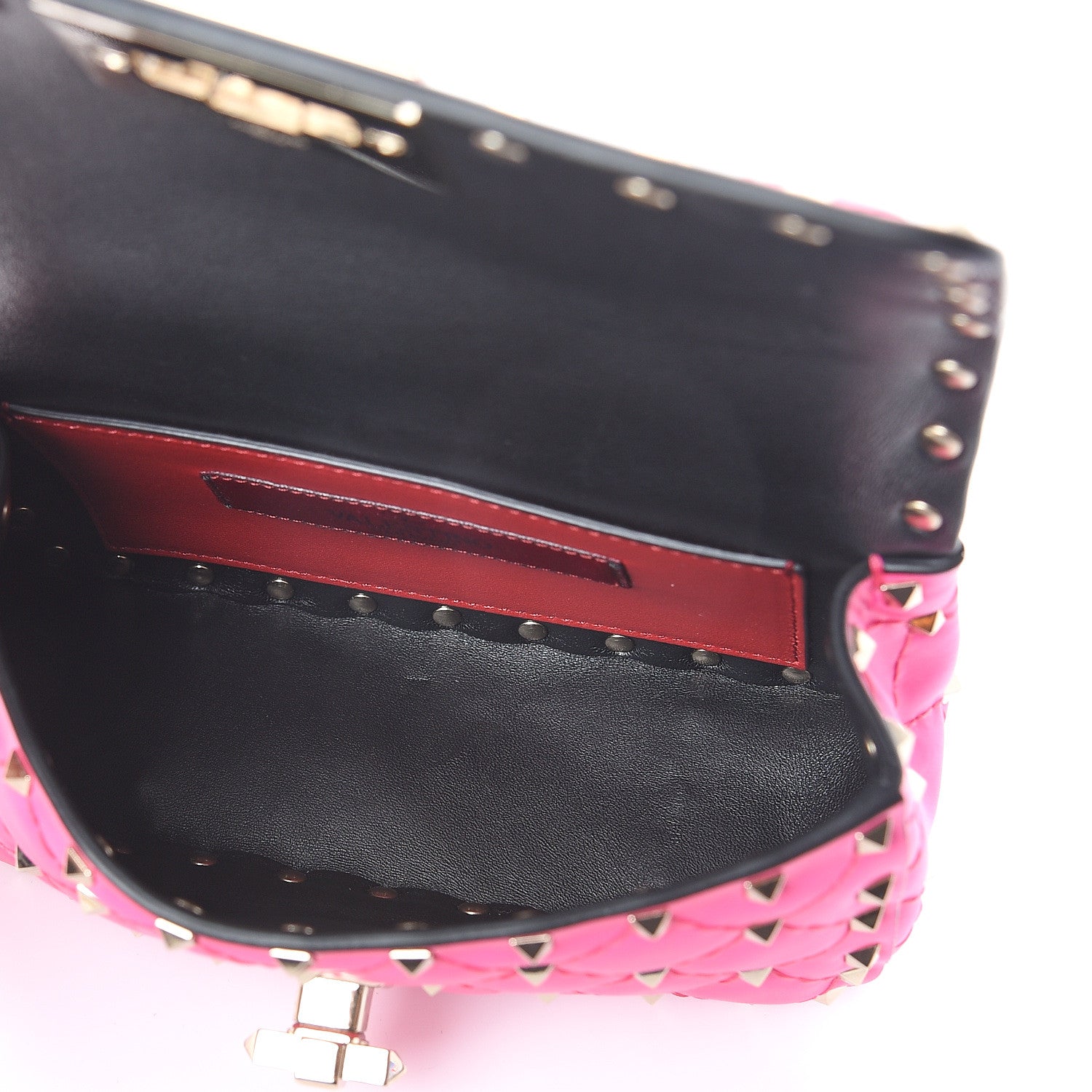 Valentino Garavani Calfskin Mini Rockstud Spike Shoulder Bag Azalea 4 of 8
