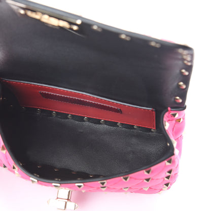 Valentino Garavani Calfskin Mini Rockstud Spike Shoulder Bag Azalea 4 of 8