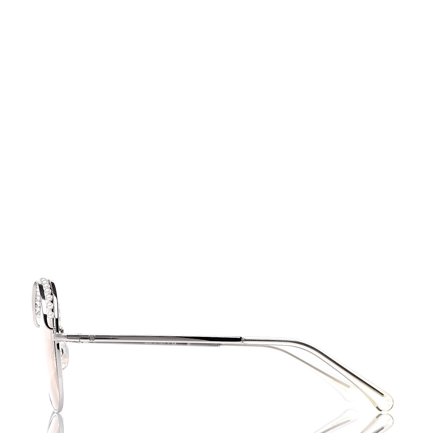 Chanel Pearl Sunglasses 4246-H Silver Beige 3 of 8