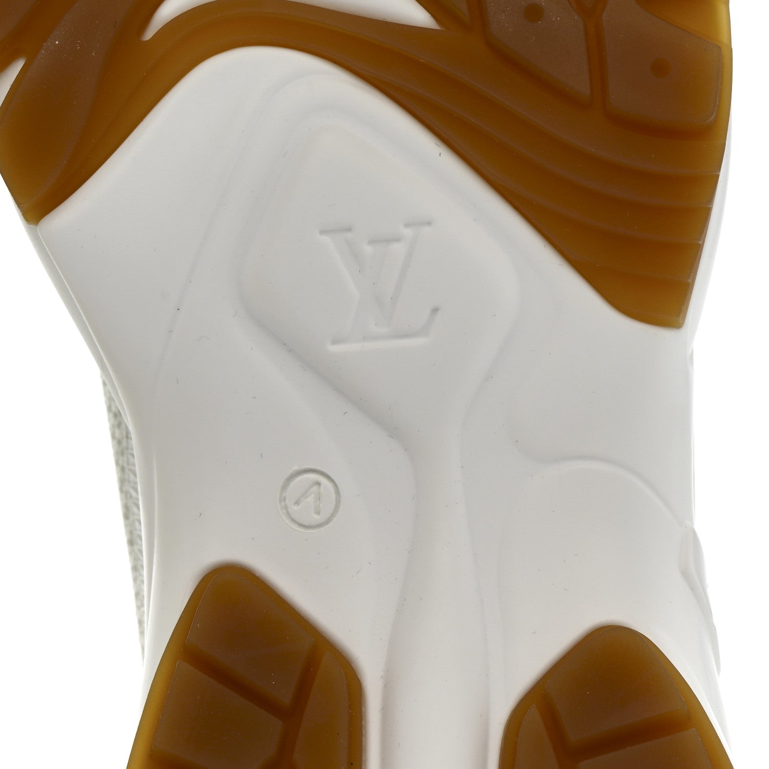 Louis Vuitton Monogram Calfskin Run 55 Sneakers 38 White 7 of 9