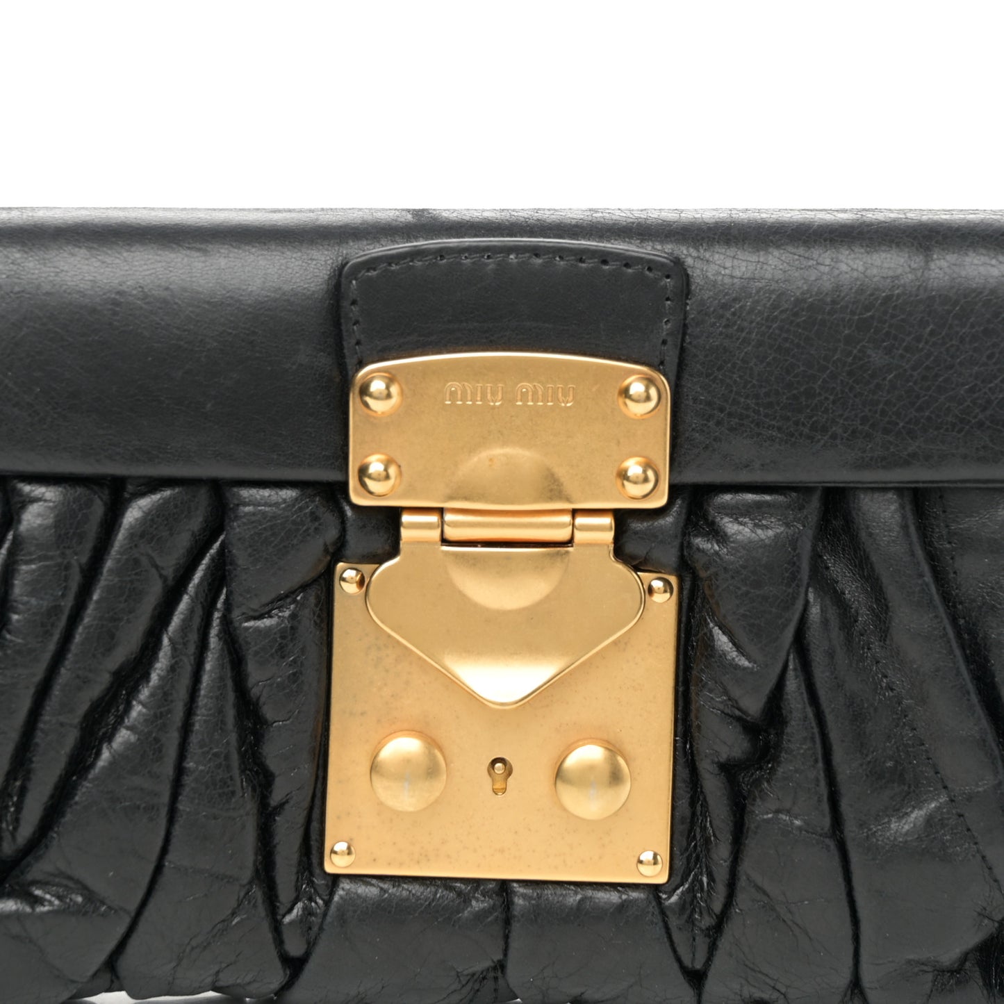 Nappa Matelasse Clutch Black