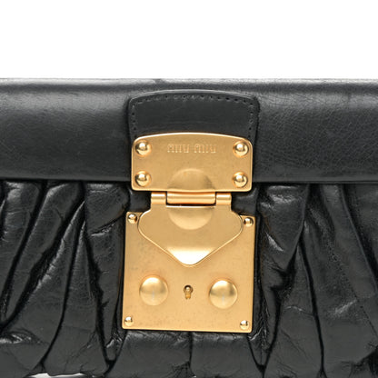 Miu Miu Nappa Matelasse Clutch Black 9 of 12