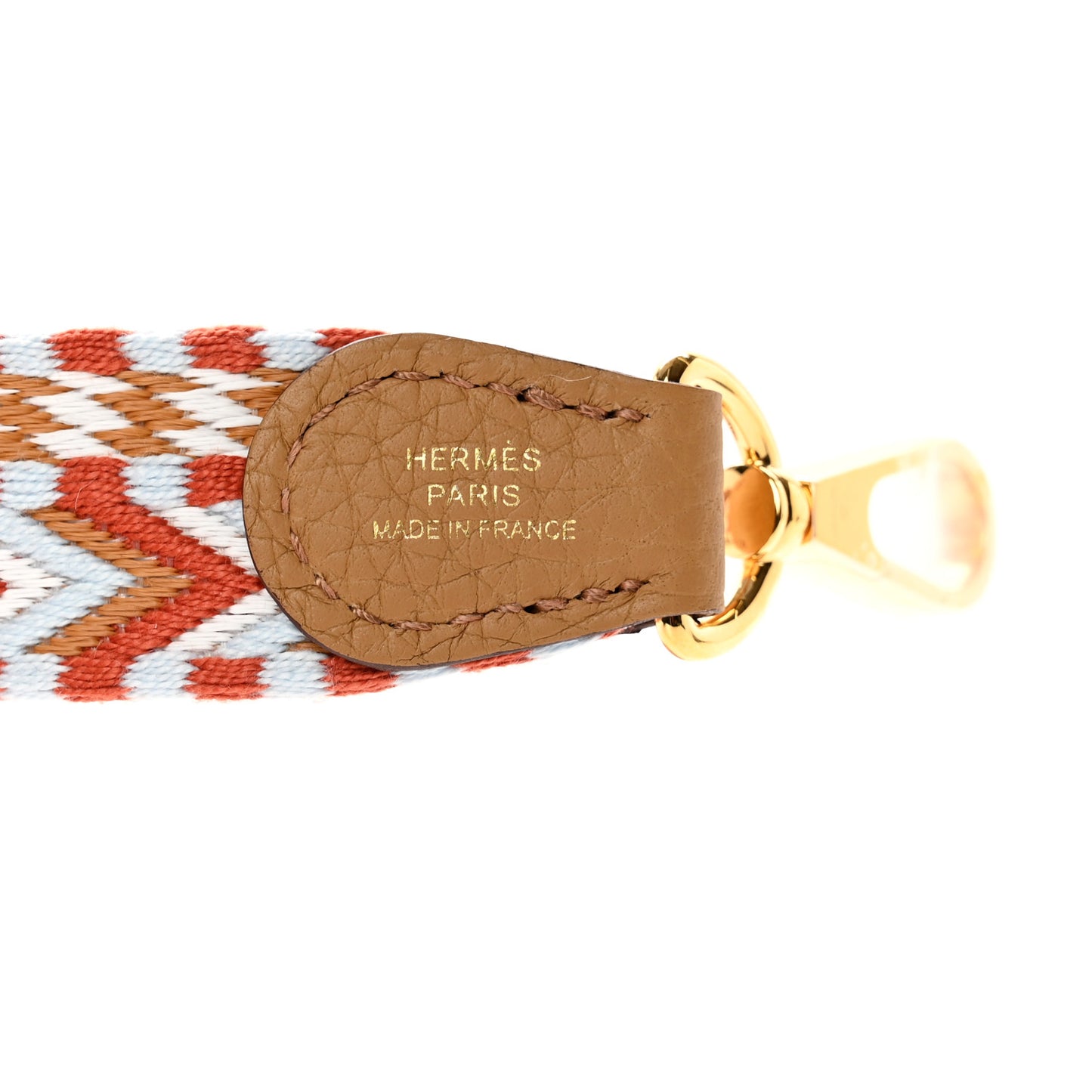 Toile Swift 25mm Sangle Cavale Shoulder Strap Ecru Beige Gold