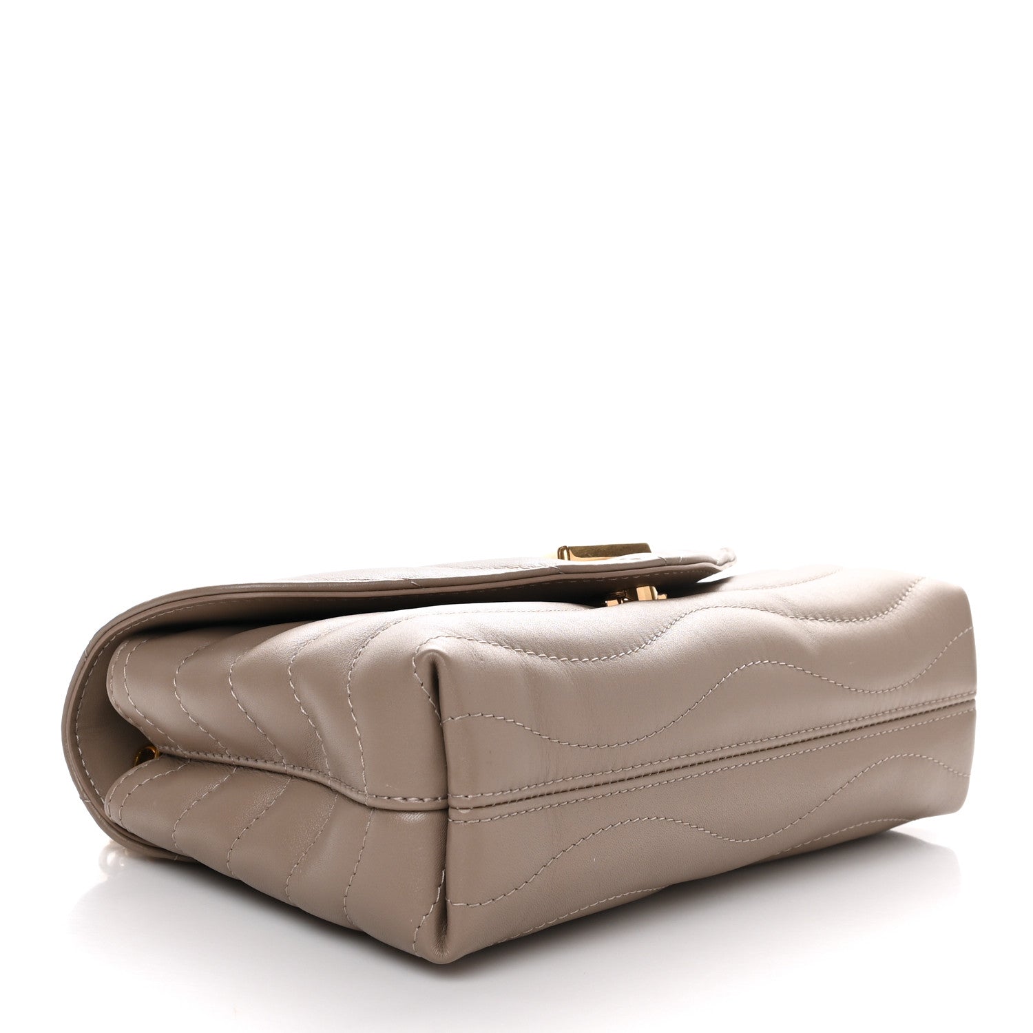 Louis Vuitton Calfskin LV New Wave Chain Bag Taupe 4 of 9