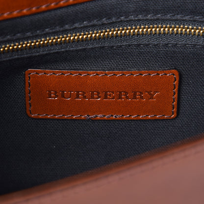 Burberry House Check Bridle Calfskin Doyle Crossbody Bag Dark Tan 9 of 12