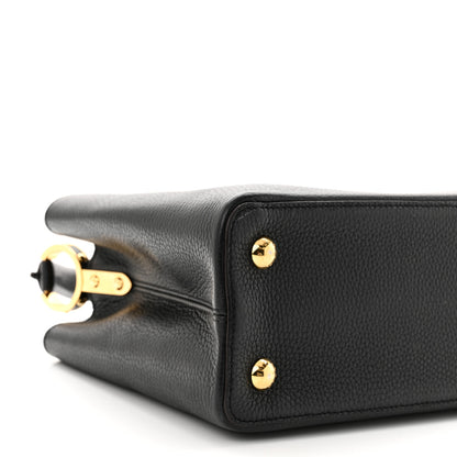 Louis Vuitton Taurillon Capucines PM Black 8 of 11