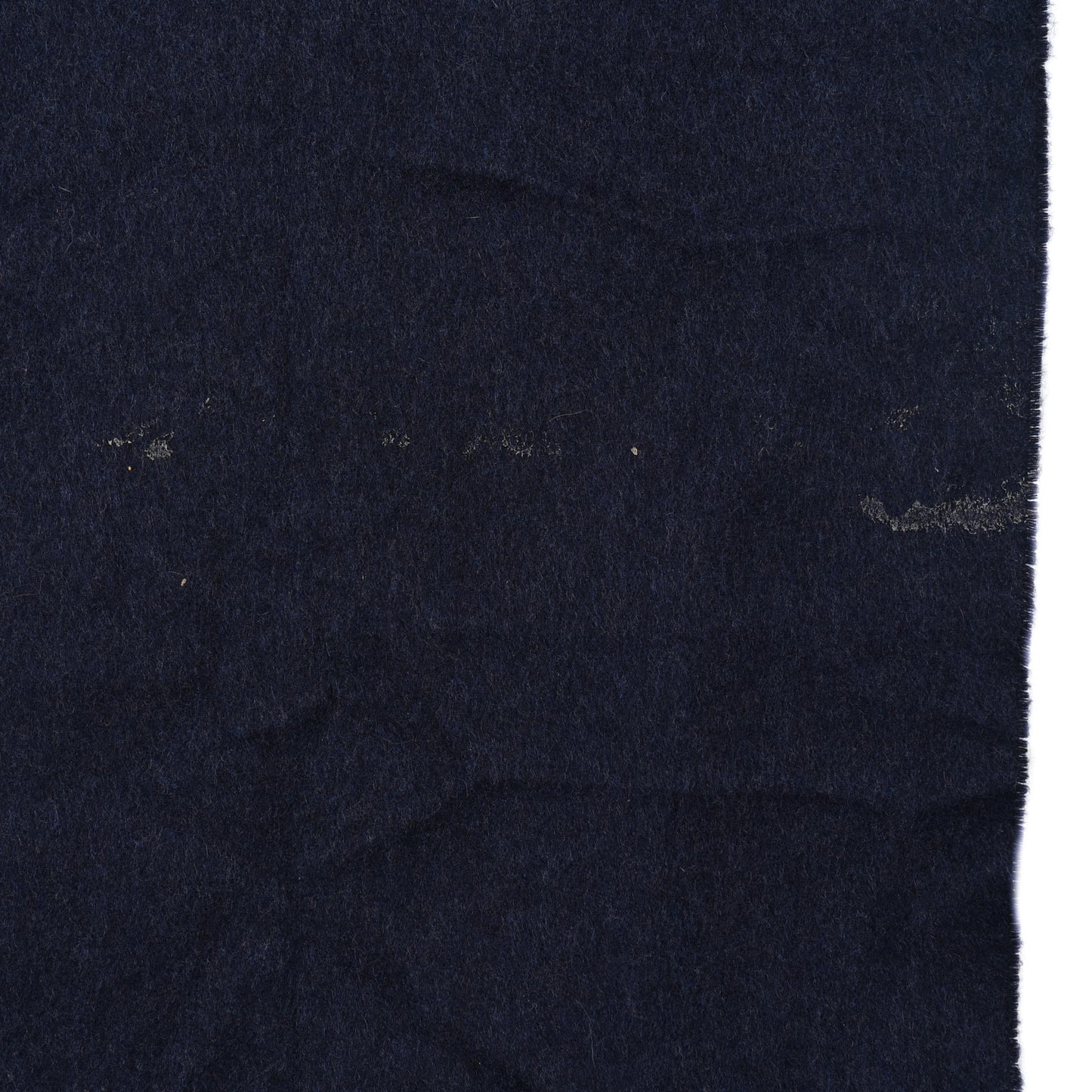 Cashmere Wool Monogram Scarf Navy