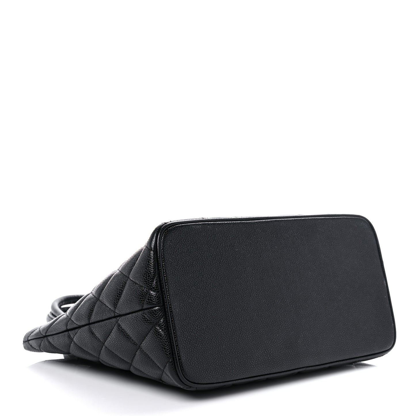 Caviar Quilted Medallion Tote Black