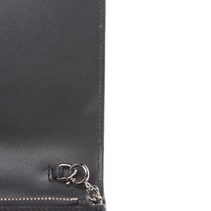 Saint Laurent Smooth Calfskin Classic Monogram Kate Tassel Chain Wallet Asphalt 10 of 13