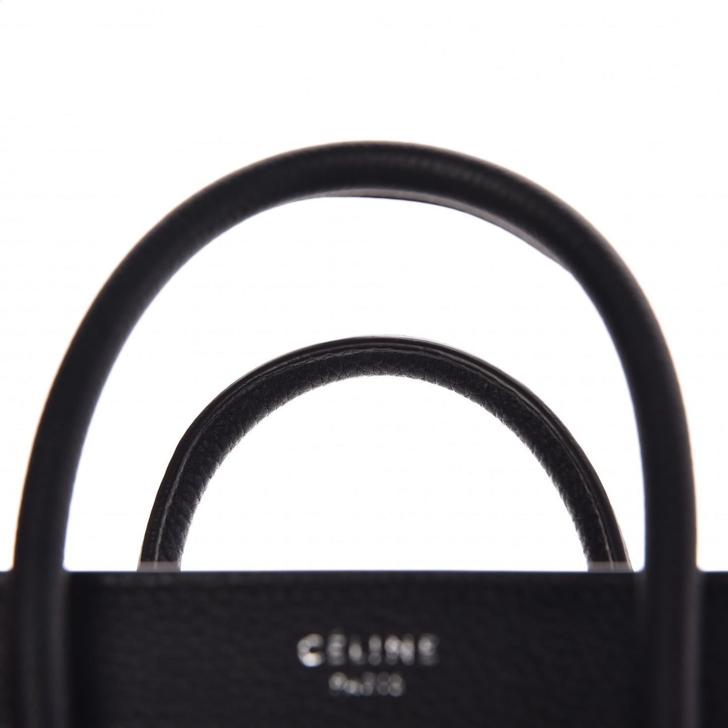 Drummed Calfskin Nano Luggage Black