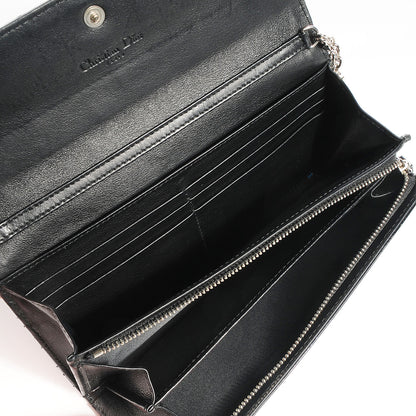 Christian Dior Patent Cannage Rendez-vous Chain Wallet Black 5 of 9