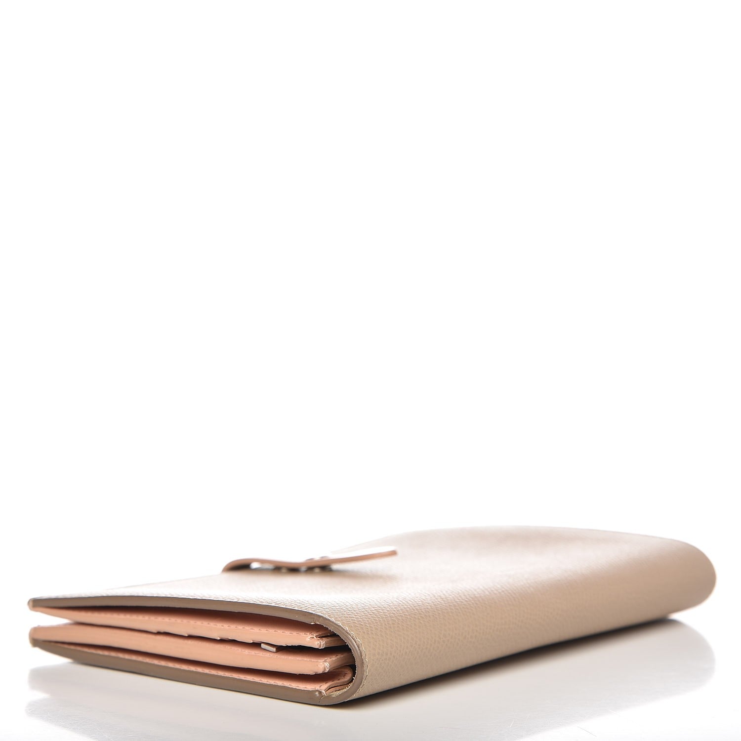 Celine Grained Sleek Calfskin Large Multifunction Strap Wallet Taupe 4 of 7