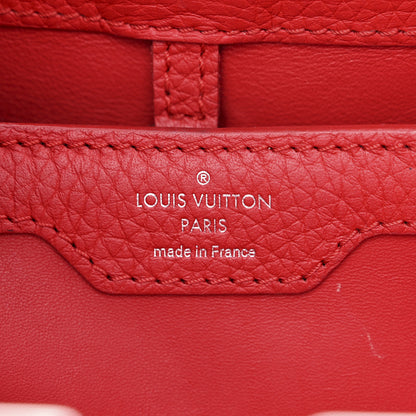 Louis Vuitton Taurillon Snakeskin Capucines PM Rubis 6 of 12