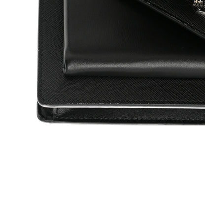 Prada Saffiano City Calf Mini Envelope Bag Black 12 of 14