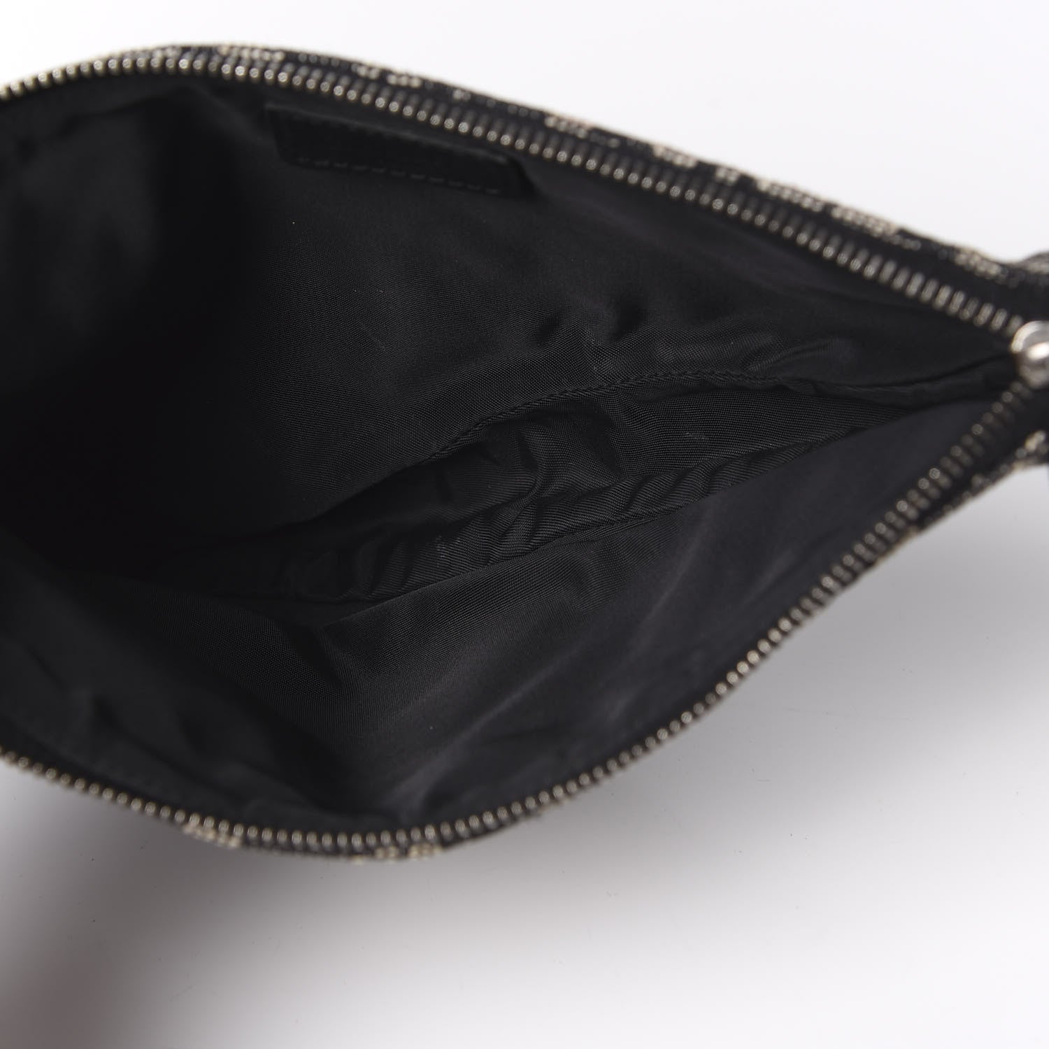 Christian Dior Monogram Mini Saddle Pochette Black 4 of 12