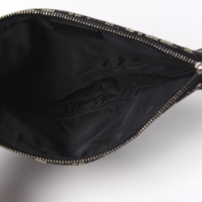 Christian Dior Monogram Mini Saddle Pochette Black 4 of 12