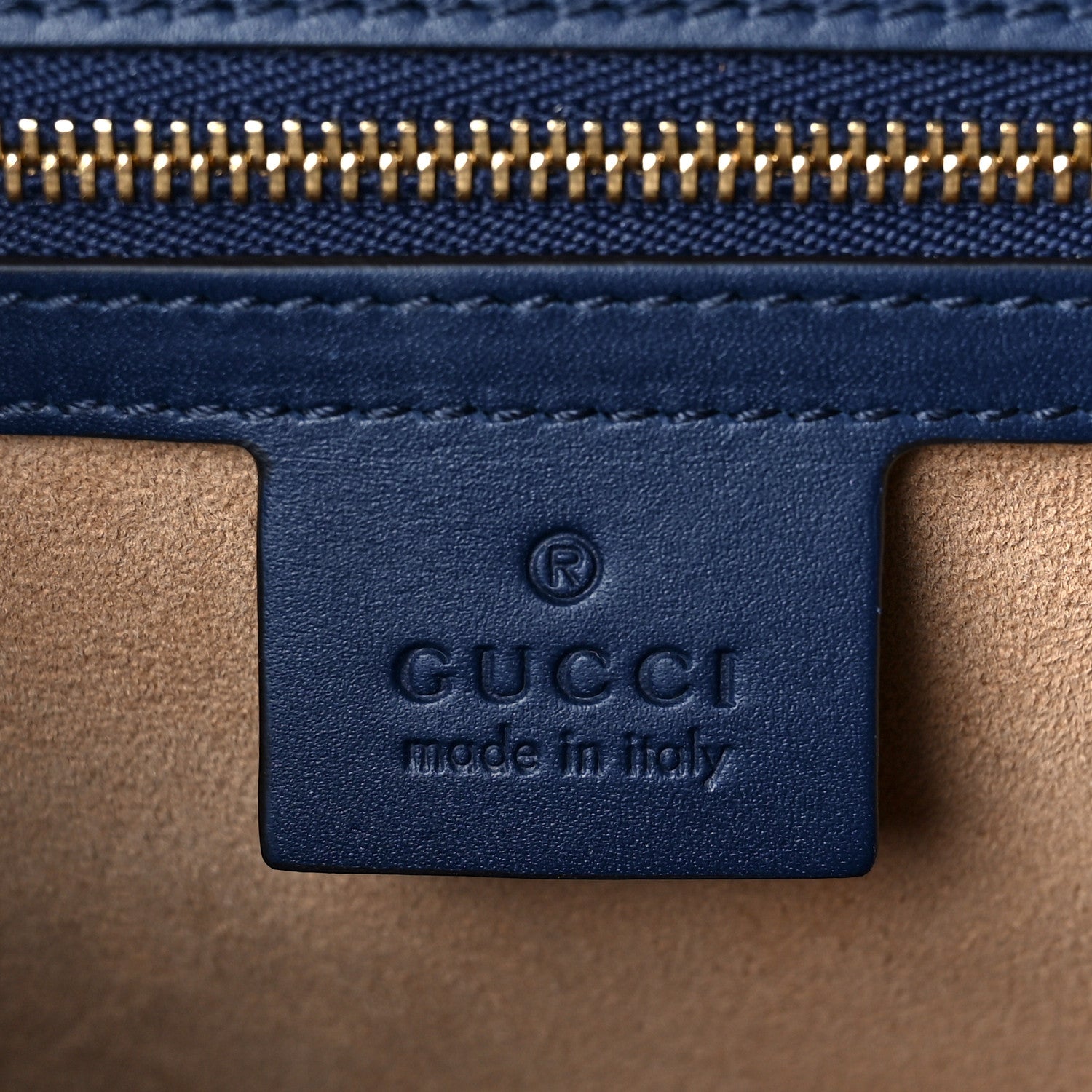 Gucci Vitello Fontanella Web Small Sylvie Shoulder Bag Blue Agata 5 of 8