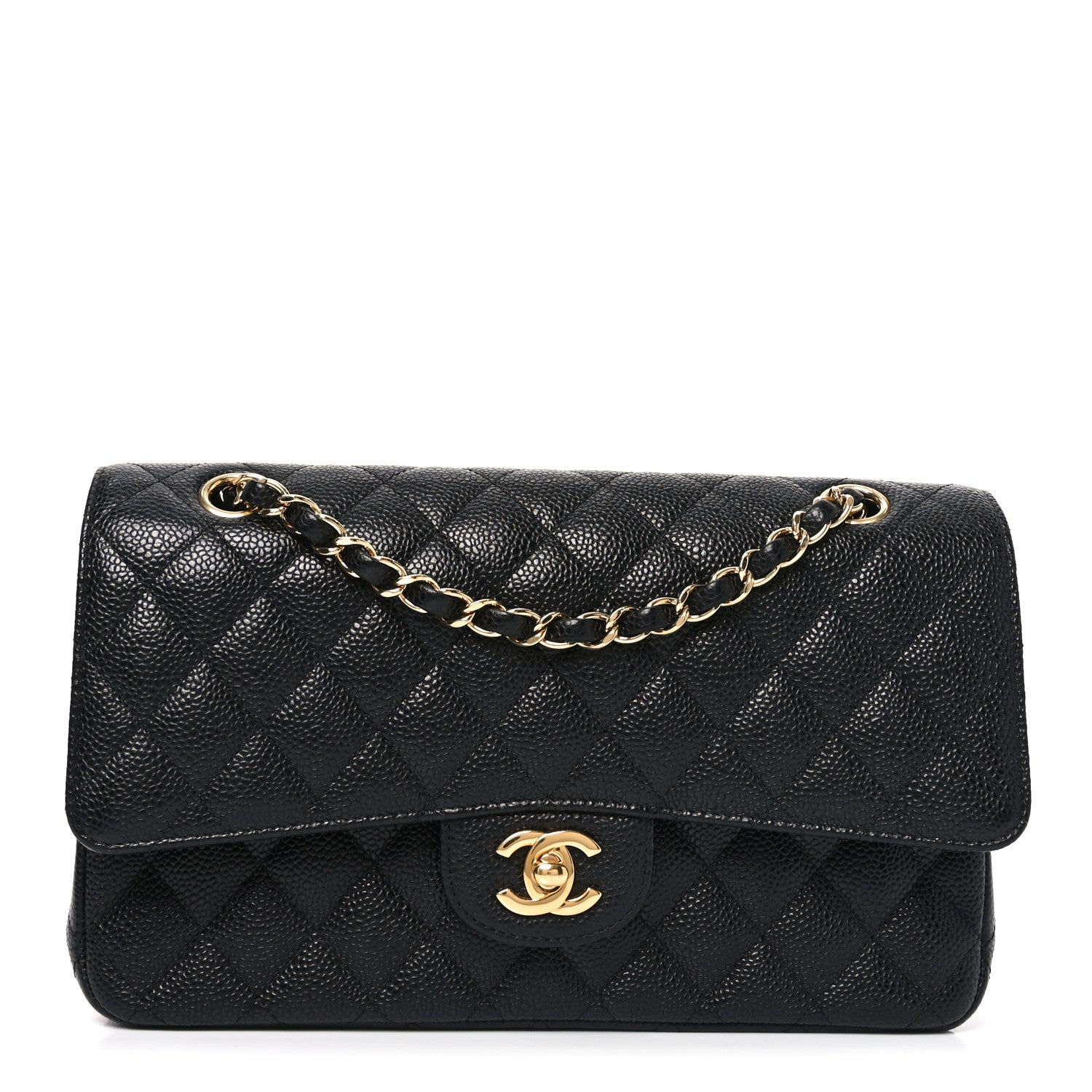 Chanel Caviar Quilted Medium Double Flap Black 1 of 11