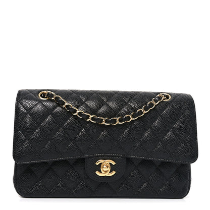 Chanel Caviar Quilted Medium Double Flap Black 1 of 11