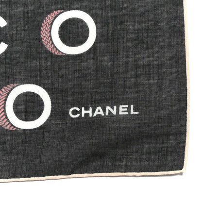Chanel Cotton CC Coco Bandana Black Ecru 2 of 4