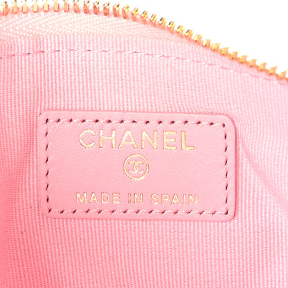 Chanel Caviar Quilted Small Multi Chain Cosmetic Case Pink 6 of 8