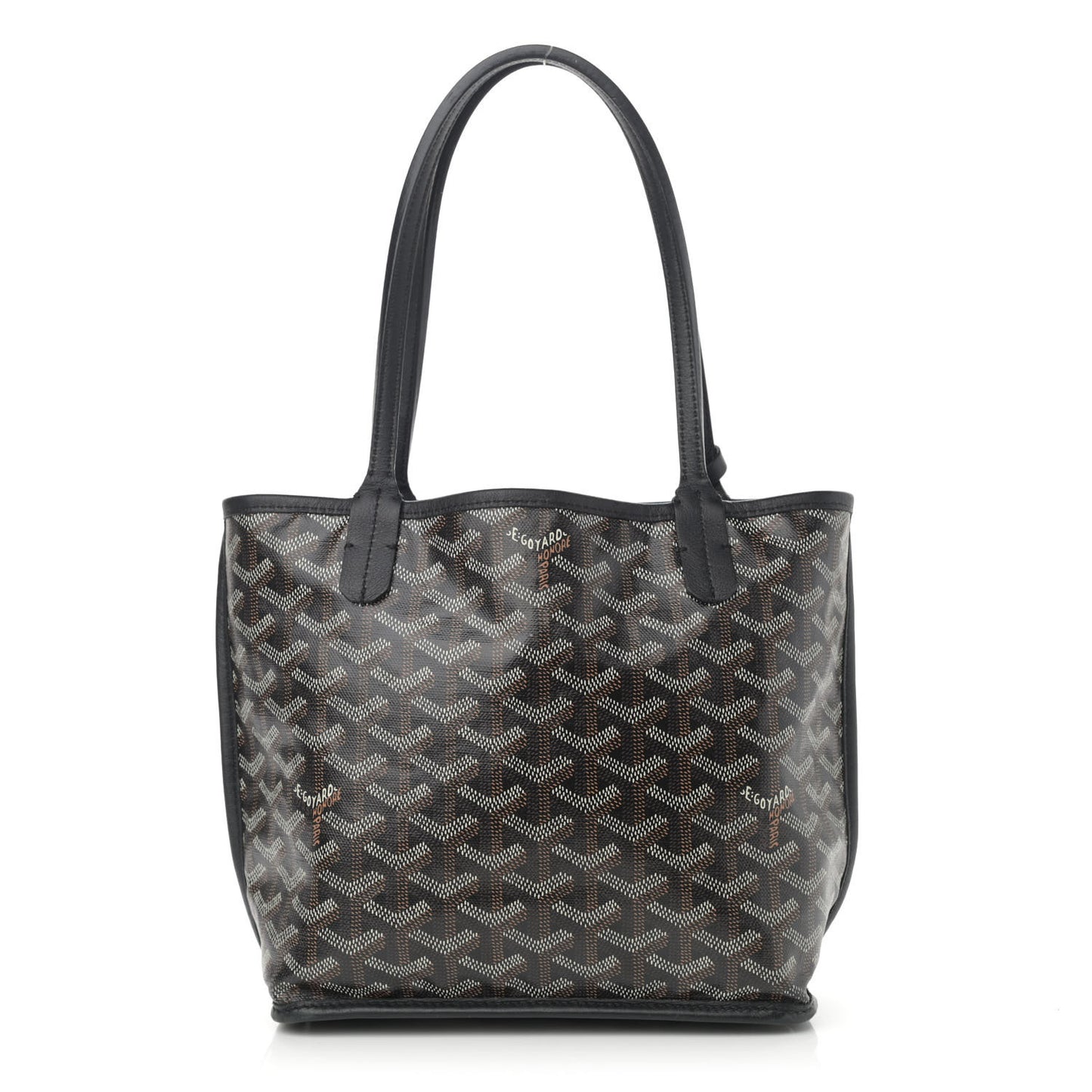 Goyardine Reversible Mini Anjou Black