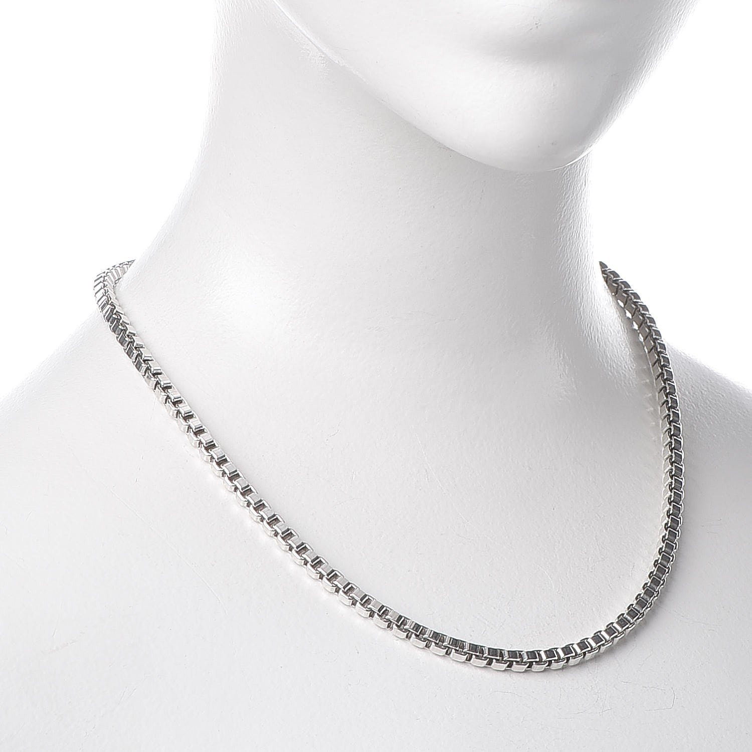 Tiffany Sterling Silver 4mm Box Chain 2 of 6