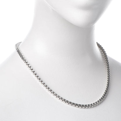 Tiffany Sterling Silver 4mm Box Chain 2 of 6