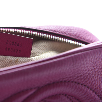 Gucci Pebbled Calfskin Small Soho Disco Bag Peonia Flower 8 of 10