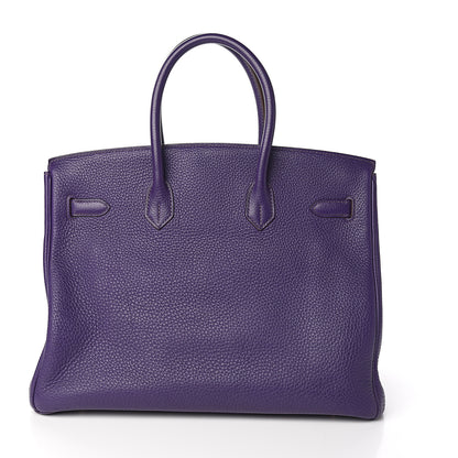 Hermes Togo Birkin 35 Iris 2 of 32
