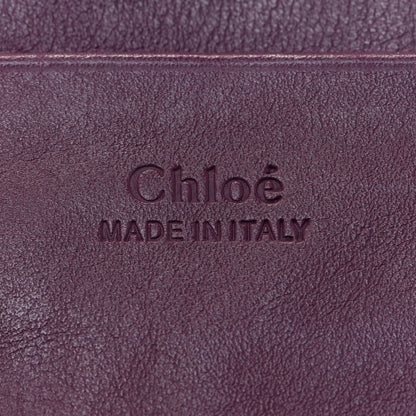 Chloe Suede Calfskin Mini Faye Shoulder Bag Intense Violine 6 of 14