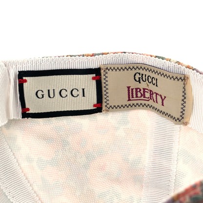 Gucci X LIBERTY OF LONDON Canvas Infinity Abbey Baseball XS Hat Perfect Pink Ivory 7 of 8