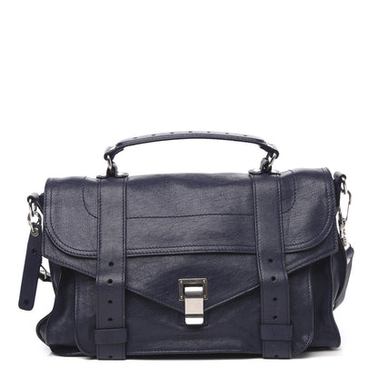 Proenza Schouler Lambskin Medium PS1 Satchel Midnight 1 of 9