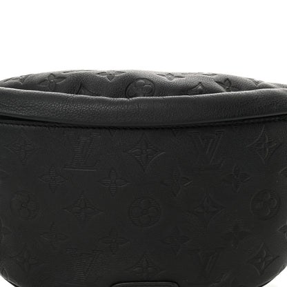 Louis Vuitton Calfskin Monogram Shadow Discovery Bumbag Black 7 of 9