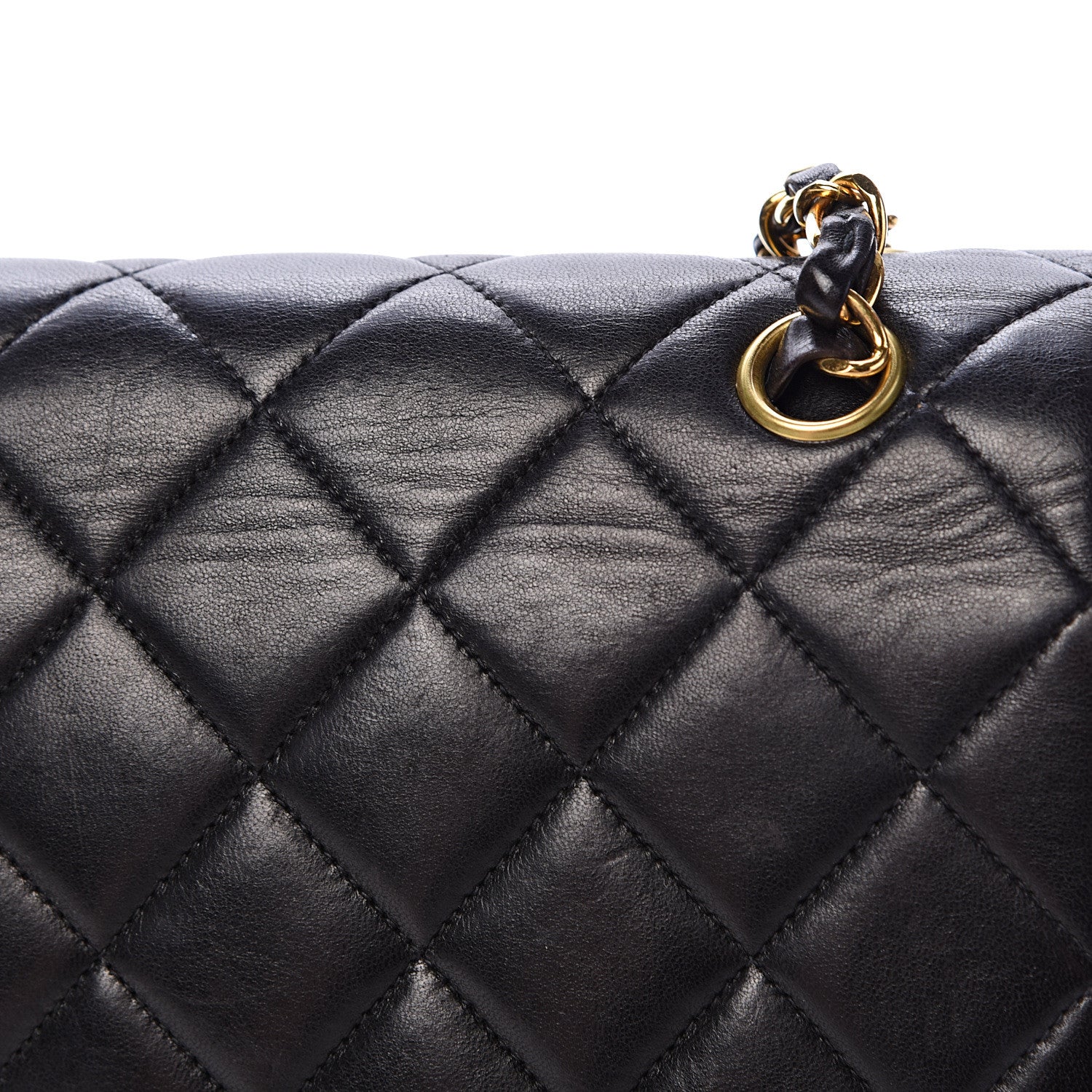 Chanel Lambskin Quilted Jumbo Double Sided Flap Black 20 of 21