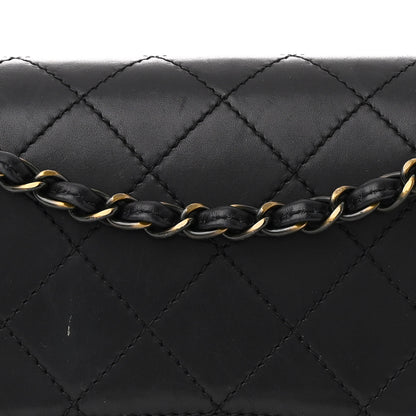 Chanel Calfskin Stitched Medium Single Flap Black 9 of 15