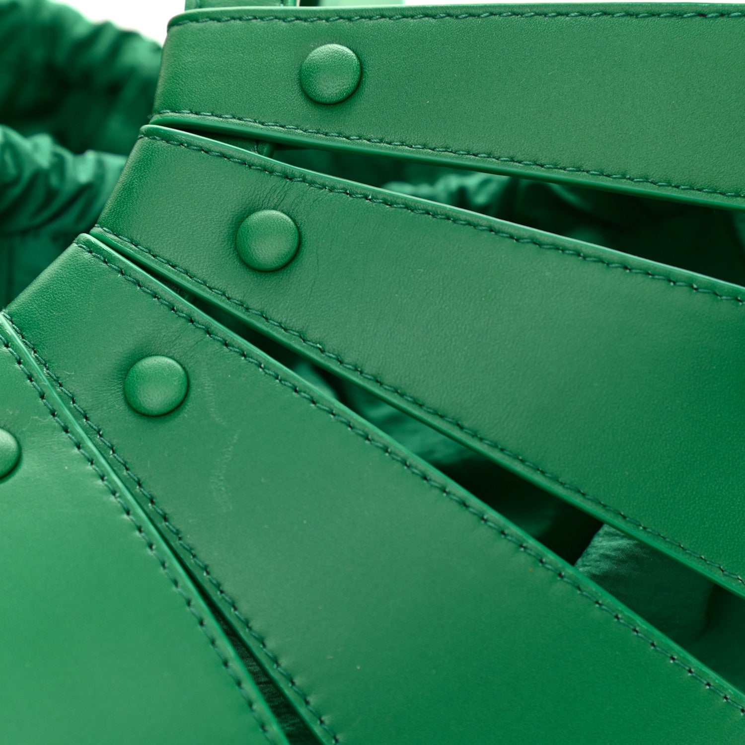 Bottega Veneta French Calfskin Shell Bag Racing Green 11 of 11