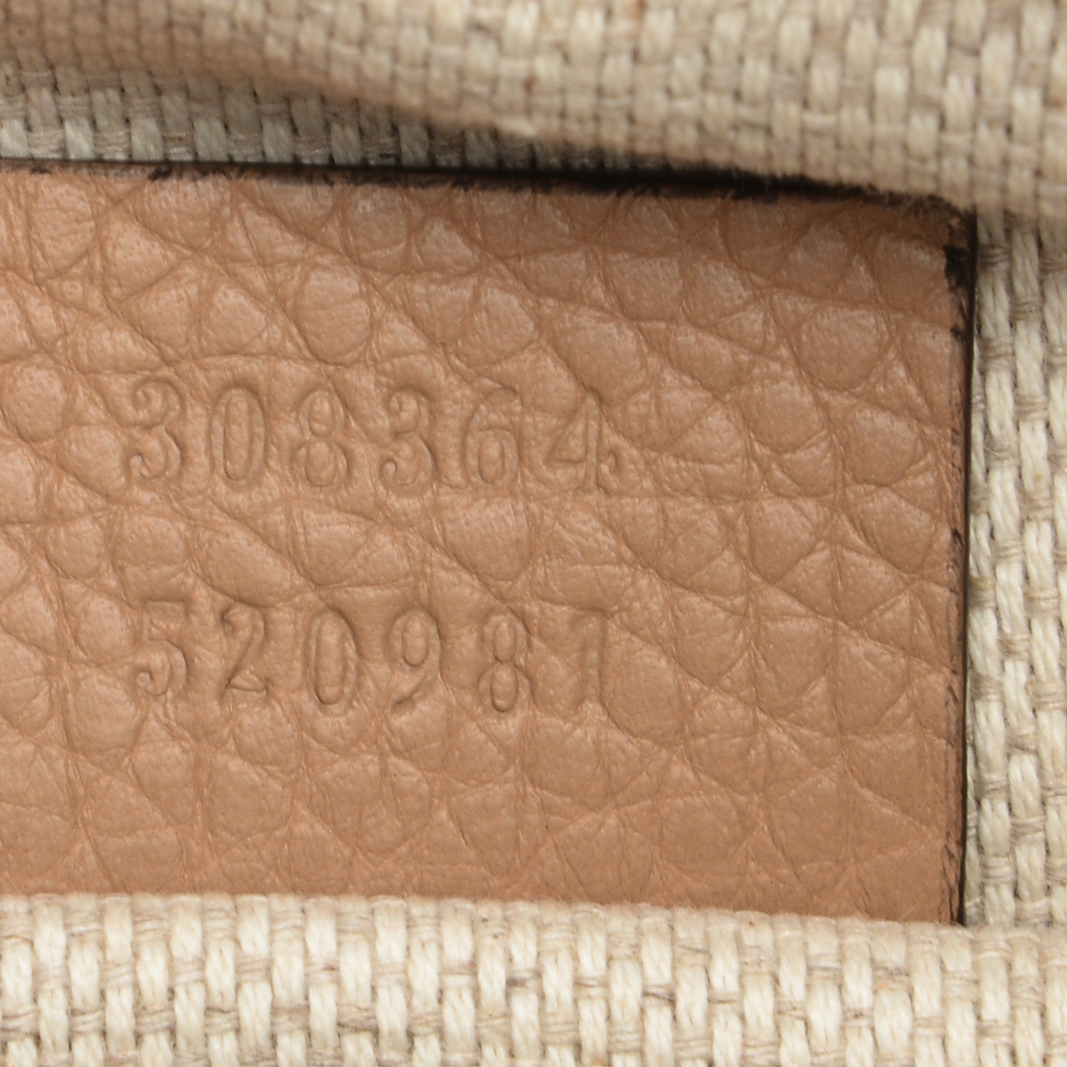Gucci Pebbled Calfskin Small Soho Disco Bag Rose Beige 7 of 7