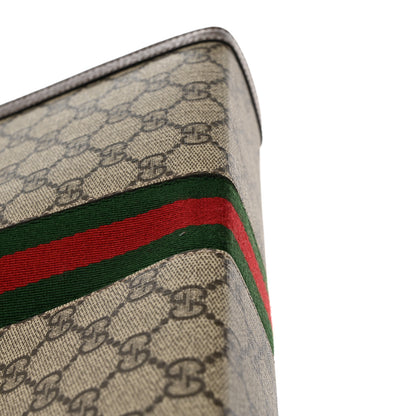 Gucci GG Supreme Monogram Web Ophidia Pouch Brown 8 of 10