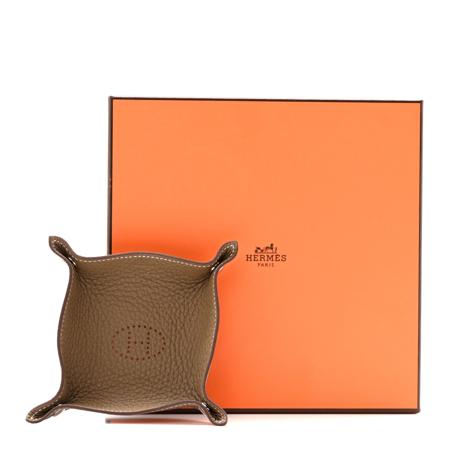 Taurillon Clemence Mini Mises et Relances Change Tray Etoupe