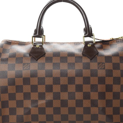 Louis Vuitton Damier Ebene Speedy 30 9 of 12