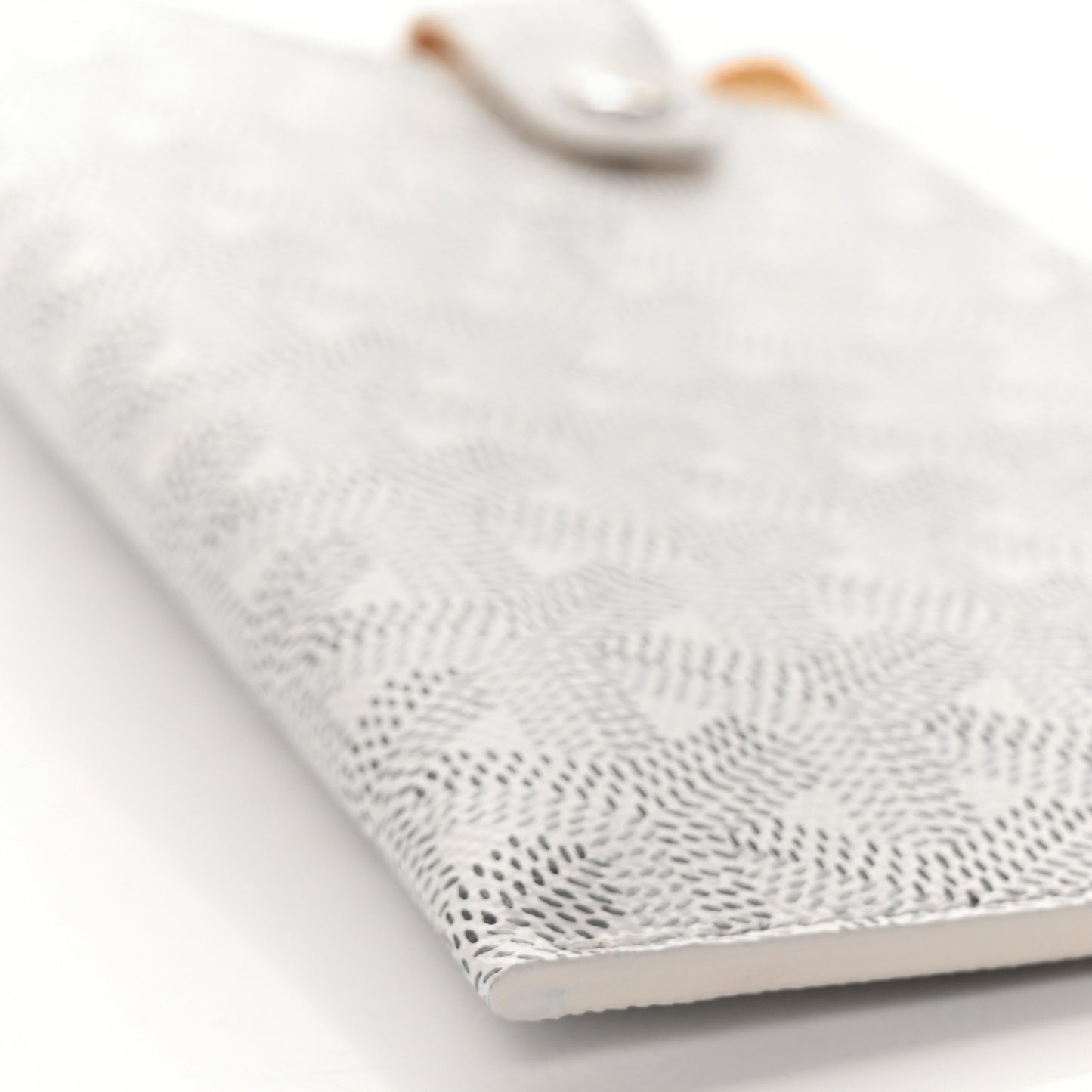 Goyardine Montmartre Glasses Case White
