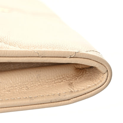 Chanel Shiny Goatskin Quilted Chanel 19 Flap Wallet Beige 9 of 10
