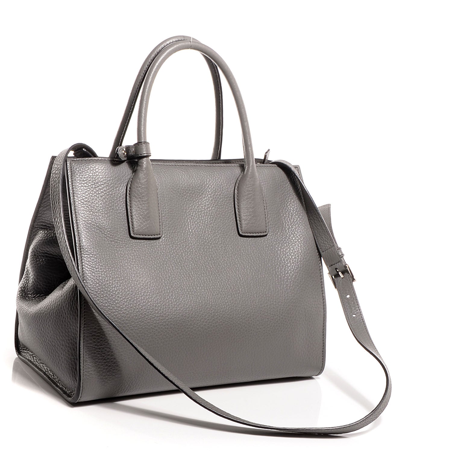 Prada Vitello Daino Shopping Tote Marmo 3 of 11