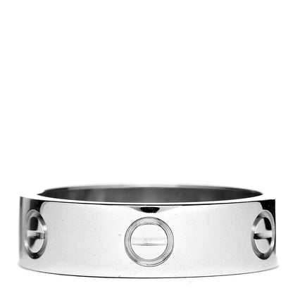 Cartier 18K White Gold 5.5mm LOVE Ring 59 8.75 1 of 5