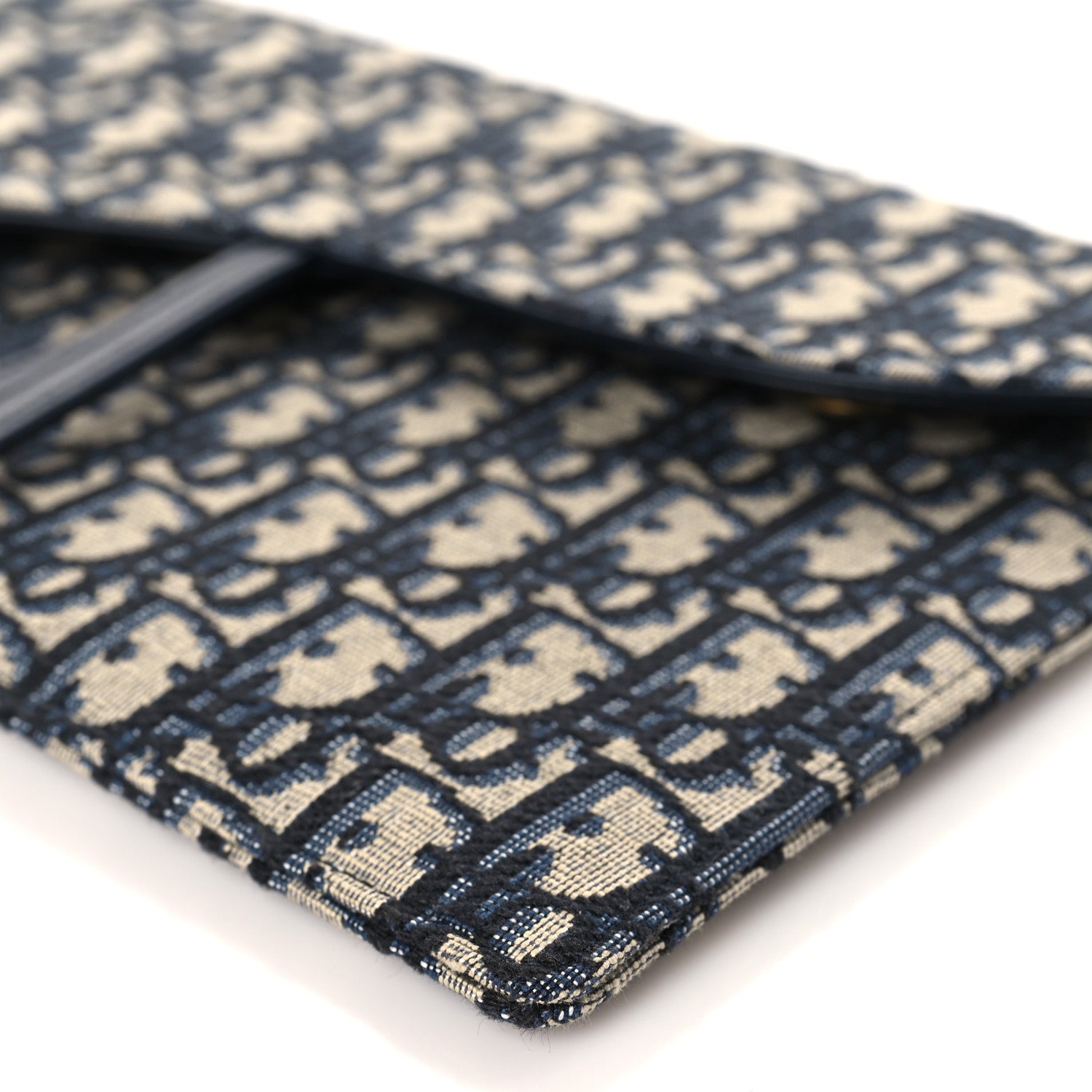 Christian Dior Oblique Saddle Pouch Blue 8 of 11