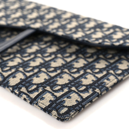 Christian Dior Oblique Saddle Pouch Blue 8 of 11