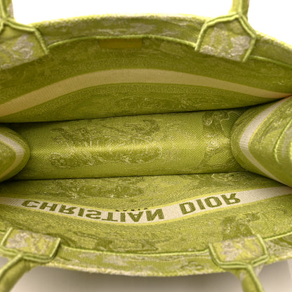 Christian Dior Canvas Embroidered Medium Dioriviera Toile De Jouy Book Tote D-Lite Green 4 of 9